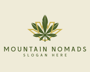 Cannabis Leaf Plant logo design