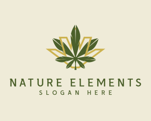 Cannabis Leaf Plant logo design