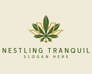 Cannabis Leaf Plant logo design