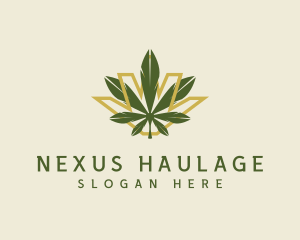 Cannabis Leaf Plant logo design