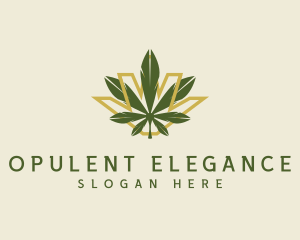 Cannabis Leaf Plant logo design