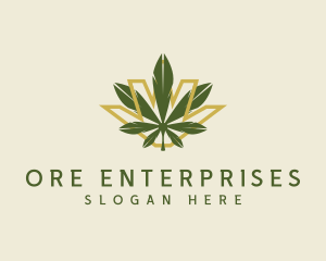 Cannabis Leaf Plant logo design