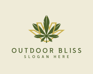 Cannabis Leaf Plant logo design