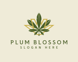 Cannabis Leaf Plant logo design