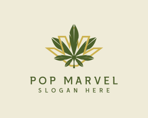 Cannabis Leaf Plant logo design