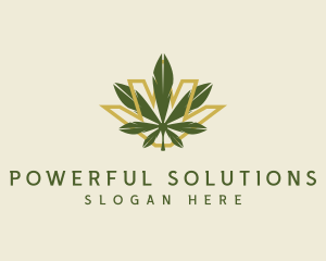 Cannabis Leaf Plant logo design