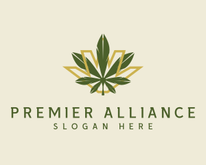 Cannabis Leaf Plant logo design