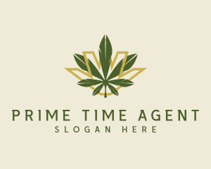 Cannabis Leaf Plant logo design