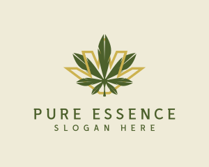 Cannabis Leaf Plant logo design