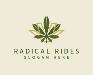 Cannabis Leaf Plant logo design