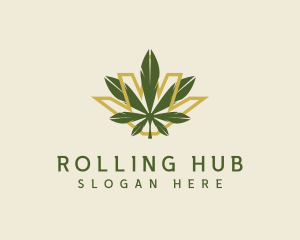 Cannabis Leaf Plant logo design