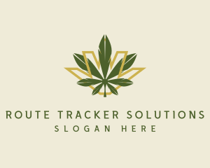 Cannabis Leaf Plant logo design