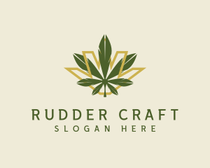 Cannabis Leaf Plant logo design