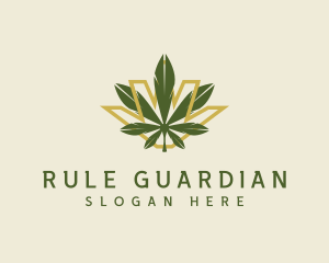 Cannabis Leaf Plant logo design