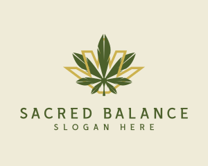 Cannabis Leaf Plant logo design