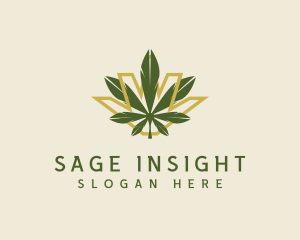 Cannabis Leaf Plant logo design