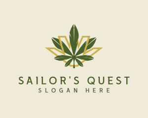 Cannabis Leaf Plant logo design