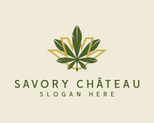 Cannabis Leaf Plant logo design