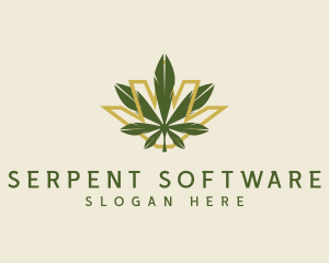 Cannabis Leaf Plant logo design