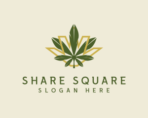 Cannabis Leaf Plant logo design