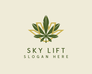 Cannabis Leaf Plant logo design