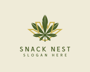 Cannabis Leaf Plant logo design