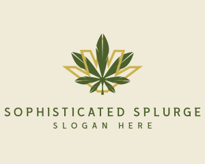 Cannabis Leaf Plant logo design