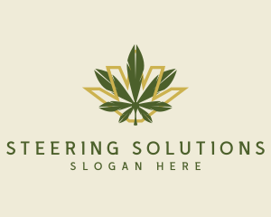 Cannabis Leaf Plant logo design