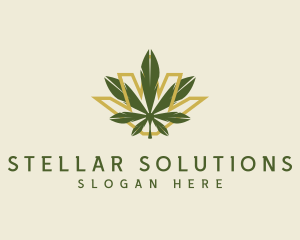 Cannabis Leaf Plant logo design