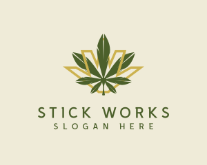 Cannabis Leaf Plant logo design