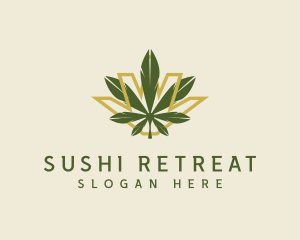 Cannabis Leaf Plant logo design