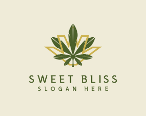 Cannabis Leaf Plant logo design