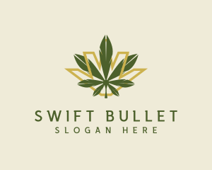 Cannabis Leaf Plant logo design