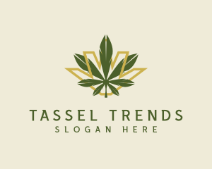 Cannabis Leaf Plant logo design