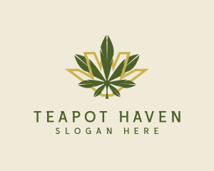 Cannabis Leaf Plant logo design