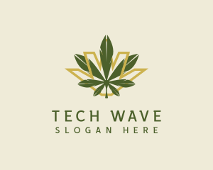 Cannabis Leaf Plant logo design