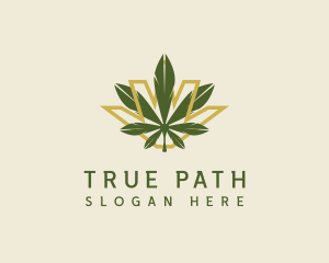 Cannabis Leaf Plant logo design