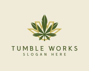 Cannabis Leaf Plant logo design