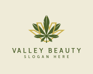 Cannabis Leaf Plant logo design