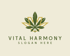 Cannabis Leaf Plant logo design