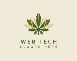 Cannabis Leaf Plant logo design