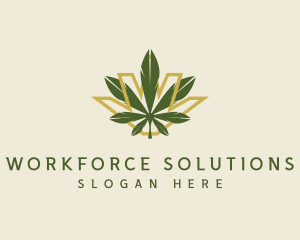 Cannabis Leaf Plant logo design