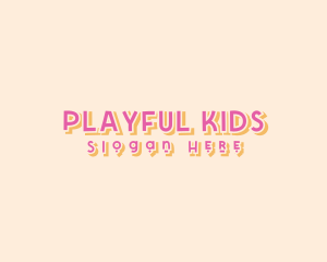 Playful Preschool Apparel logo design