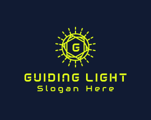 Geometric Light Technology  logo design