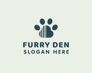 Paw Barcode Pet logo