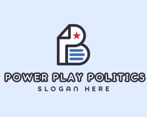 Political Letter P & B logo