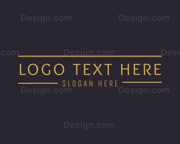 Elegant Luxury Wordmark Logo