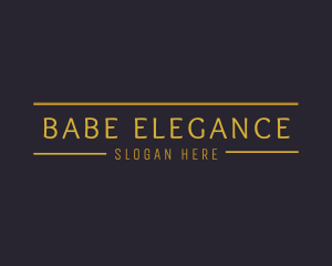 Elegant Luxury Wordmark logo design