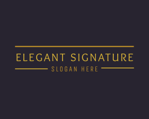 Elegant Luxury Wordmark logo design