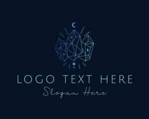 Gradient Elegant Gem logo